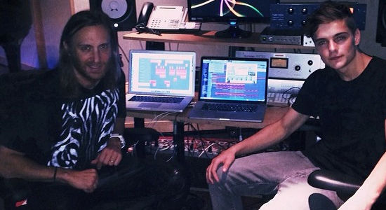 Guetta宣布與Martin Garrix合作並在工作室留影